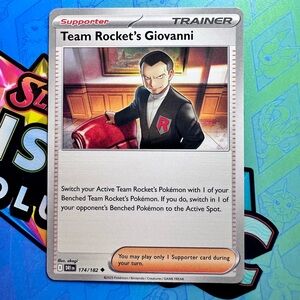 team rocket’s giovanni (174/182) - uncommon — pokémon: destined rivals